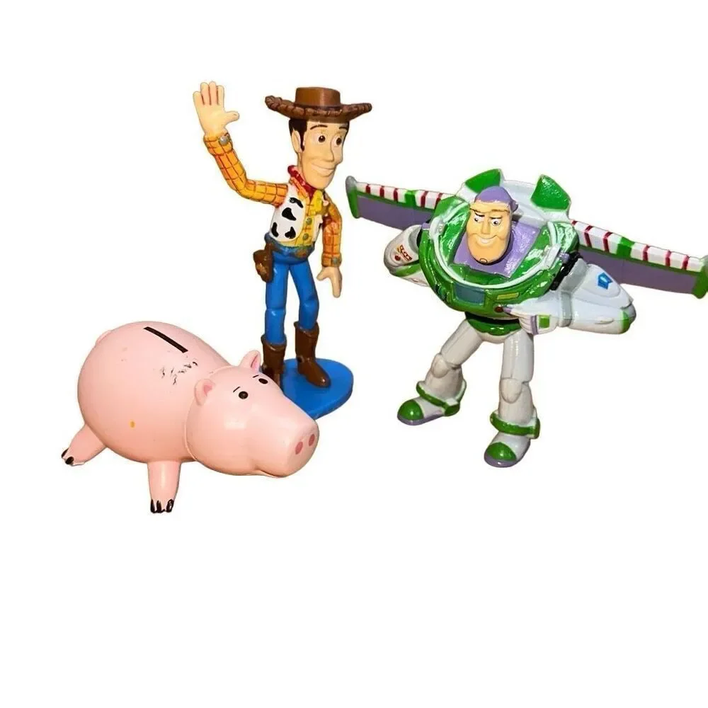Toy story Sheriff Woody Movieline figure, buzz, and hamm Toys Collection Disney